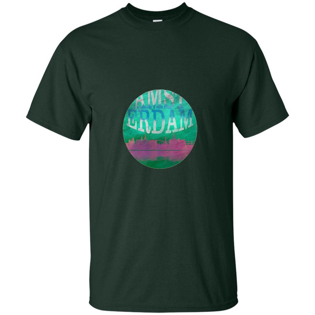 Amsterdam Skyline Horizon Sunset Love Netherlands T-shirt