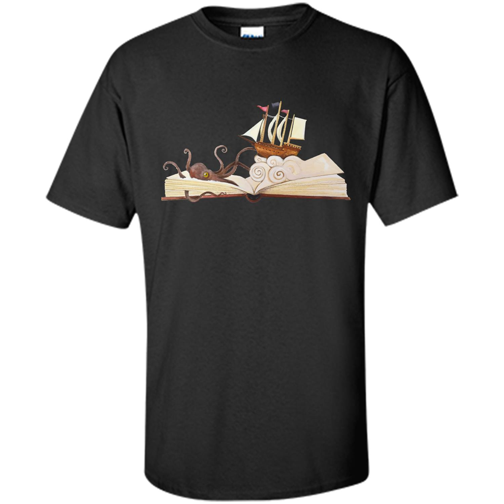 Book Reader T-shirt Love To Read Book Black
