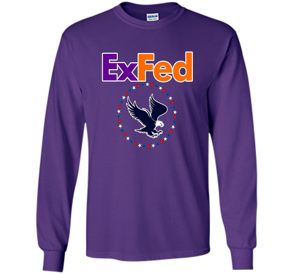 Funny Retired Federal Government Worker EX FED T-shirt t-shirt Purple