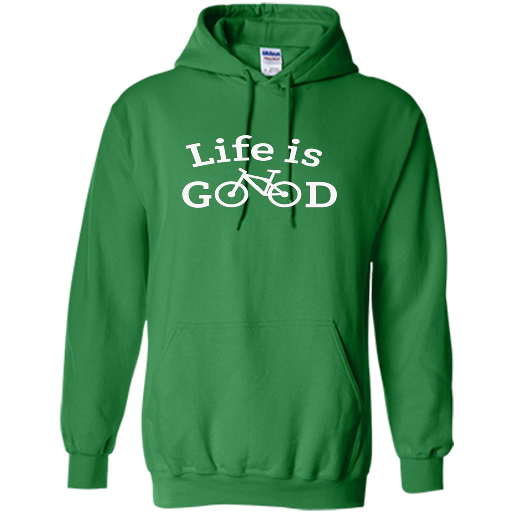 Bicycle T-shirt Life Is Good Irish Green