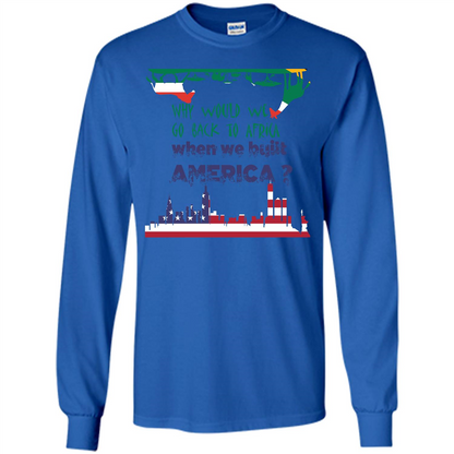 Africa - America T-shirt Build America Royal