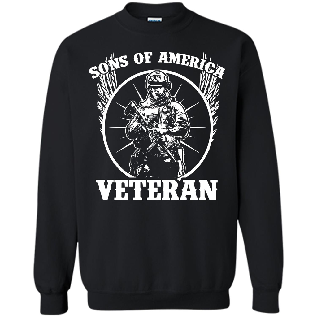 Military T-shirt Sons Of America Veteran Black