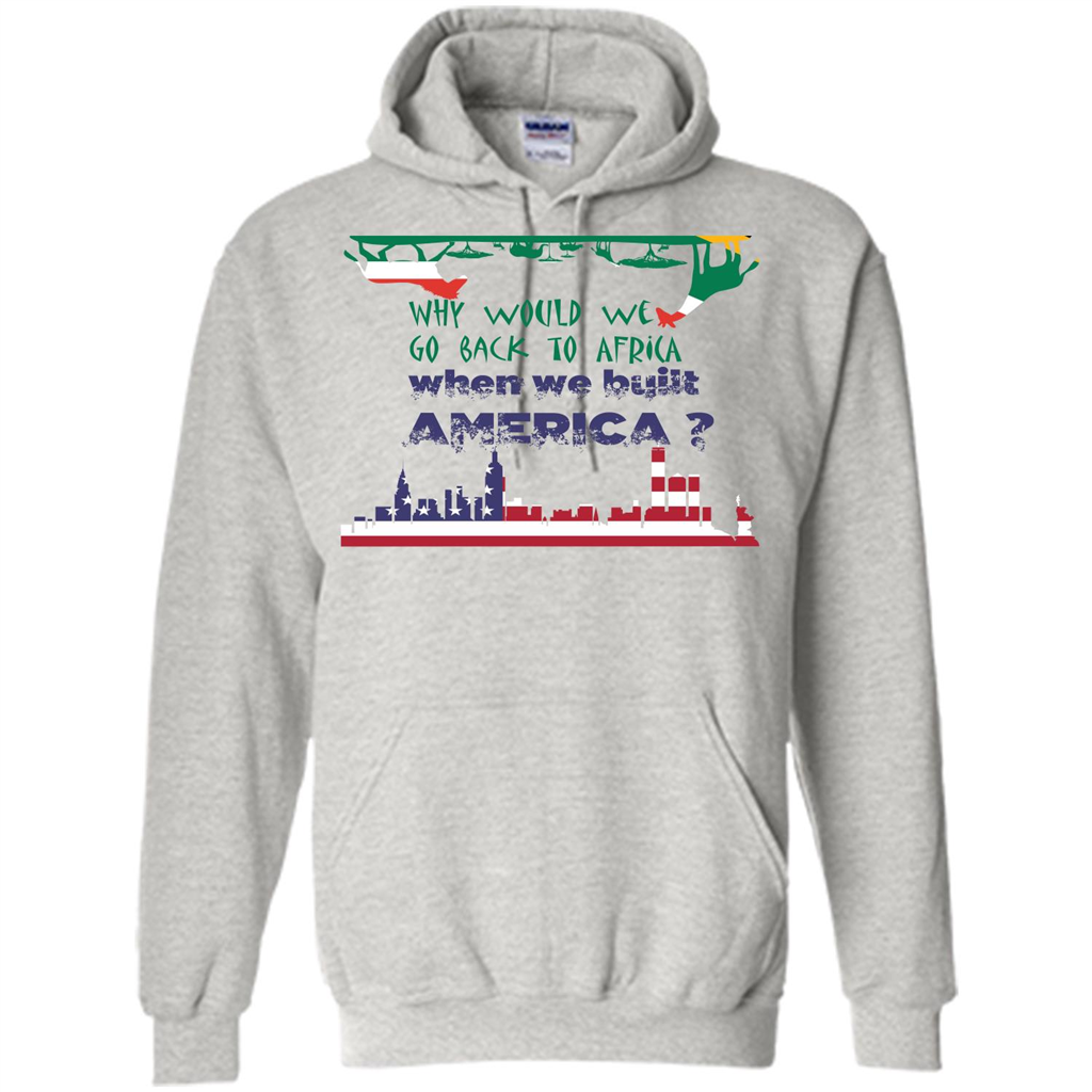 Africa - America T-shirt Build America Ash