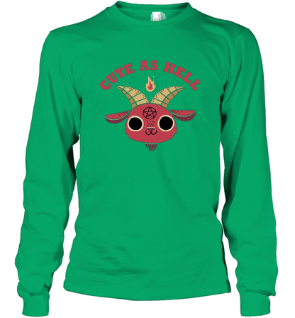 Cute As Hell Long Sleeve T-Shirt Long Sleeve T-Shirt Irish Green