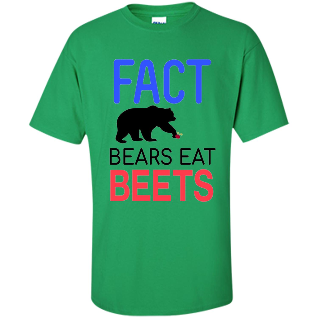 FACT Bears Eat Beets T-shirt Funny Men Women Novelty Gift Irish Green