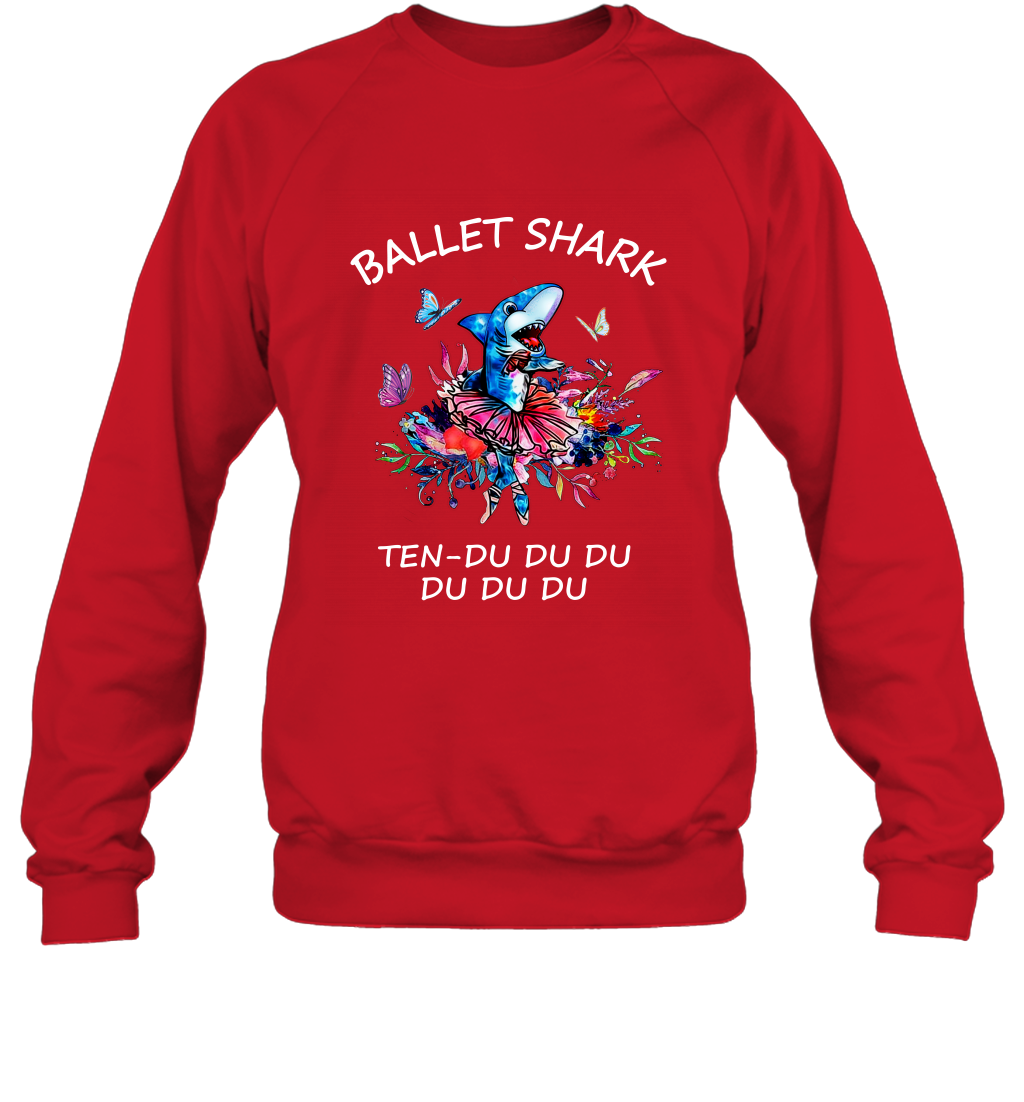 Ballet Shark Ten Duu Duu Duu Shirt Sweatshirt Red