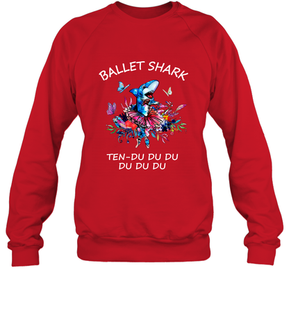 Ballet Shark Ten Duu Duu Duu Shirt Sweatshirt Red
