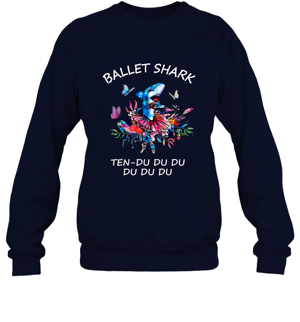 Ballet Shark Ten Duu Duu Duu Shirt Sweatshirt Navy
