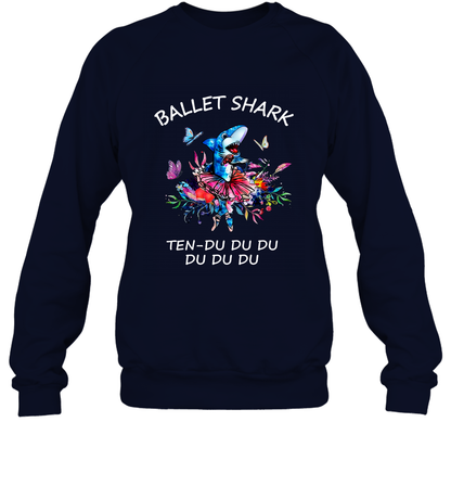Ballet Shark Ten Duu Duu Duu Shirt Sweatshirt Navy