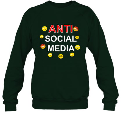 Anti Social Media Shirt Sweatshirt Sweatshirt Forest