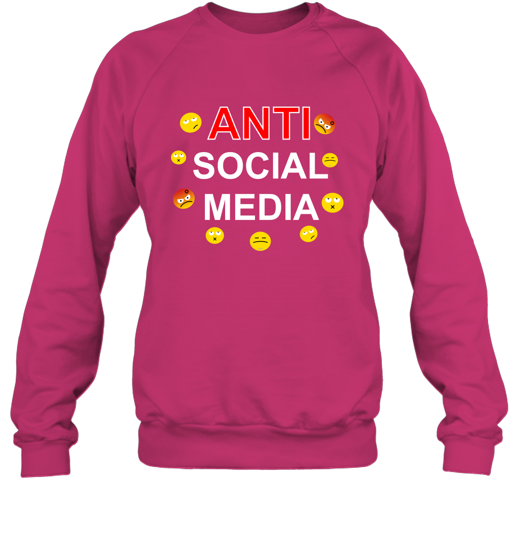 Anti Social Media Shirt Sweatshirt Sweatshirt Heliconia