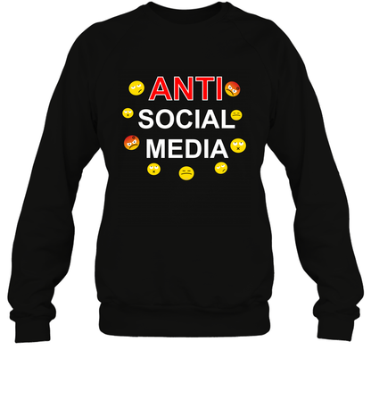 Anti Social Media Shirt Sweatshirt Sweatshirt Black