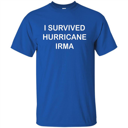 I Survived Hurricane Irma T-shirt Royal