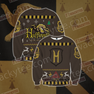 Harry Potter Loyal Like A Hufflepuff Winter Style Unisex 3D Sweater