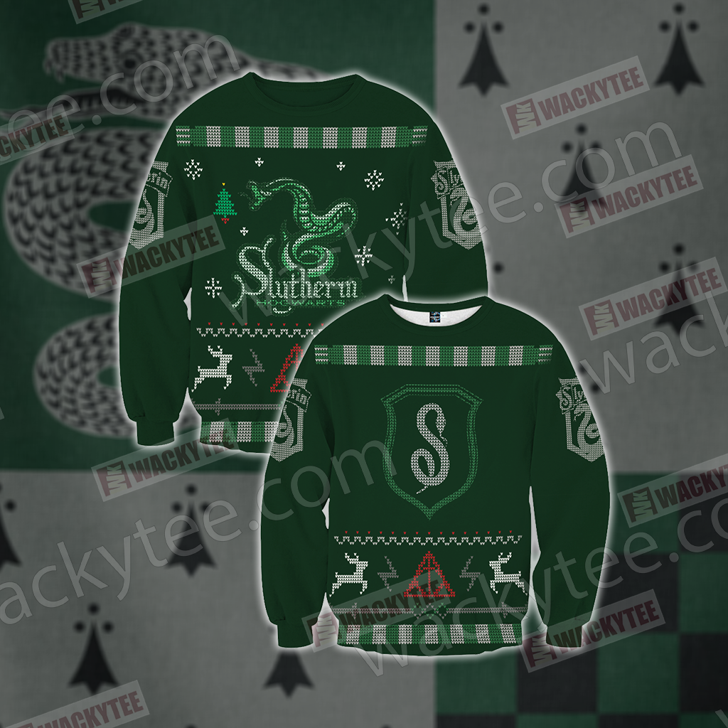 Harry Potter - Cunning Like A Slytherin Winter Style Unisex 3D Sweater