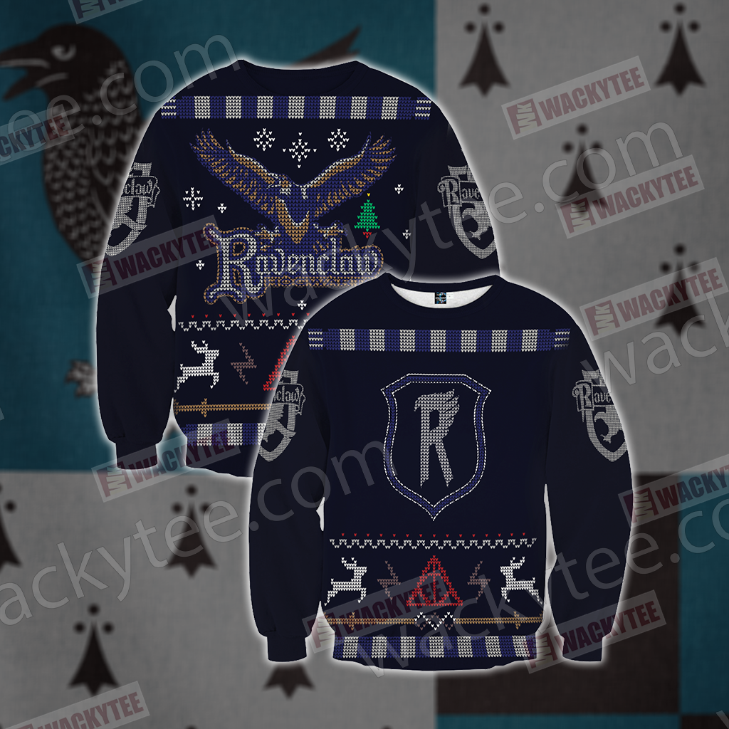 Harry Potter Wise Like A Ravenclaw Winter Style Unisex 3D Sweater