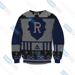 Harry Potter Wise Like A Ravenclaw Knitting Style Unisex 3D Sweater