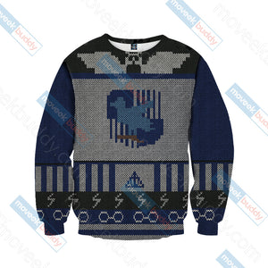 Harry Potter Wise Like A Ravenclaw Knitting Style Unisex 3D Sweater