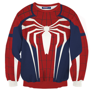 Spider-Man Cosplay PS4 New Look 3D Sweater