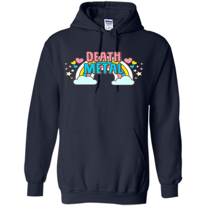 Death Metal Rainbow Cute T-Shirt Navy