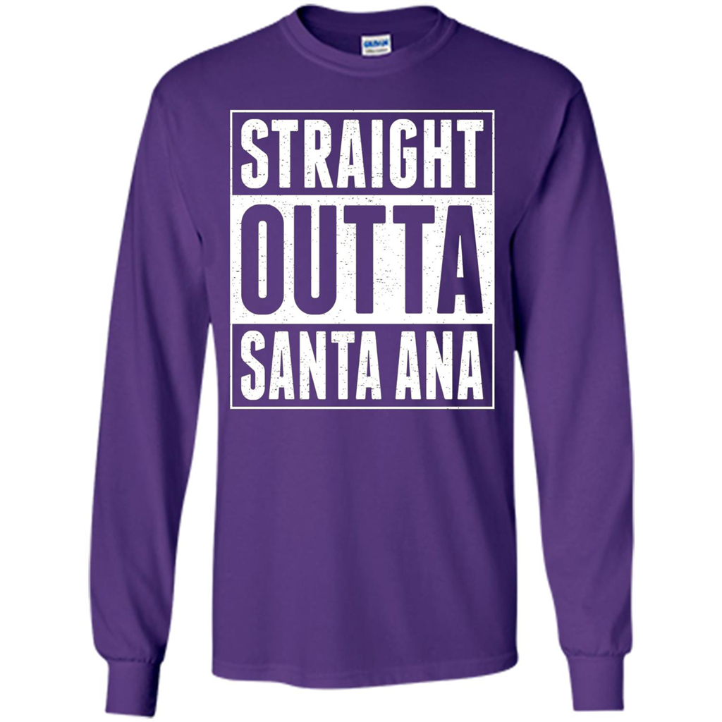 Straight Outta Santa Ana T-shirt Purple