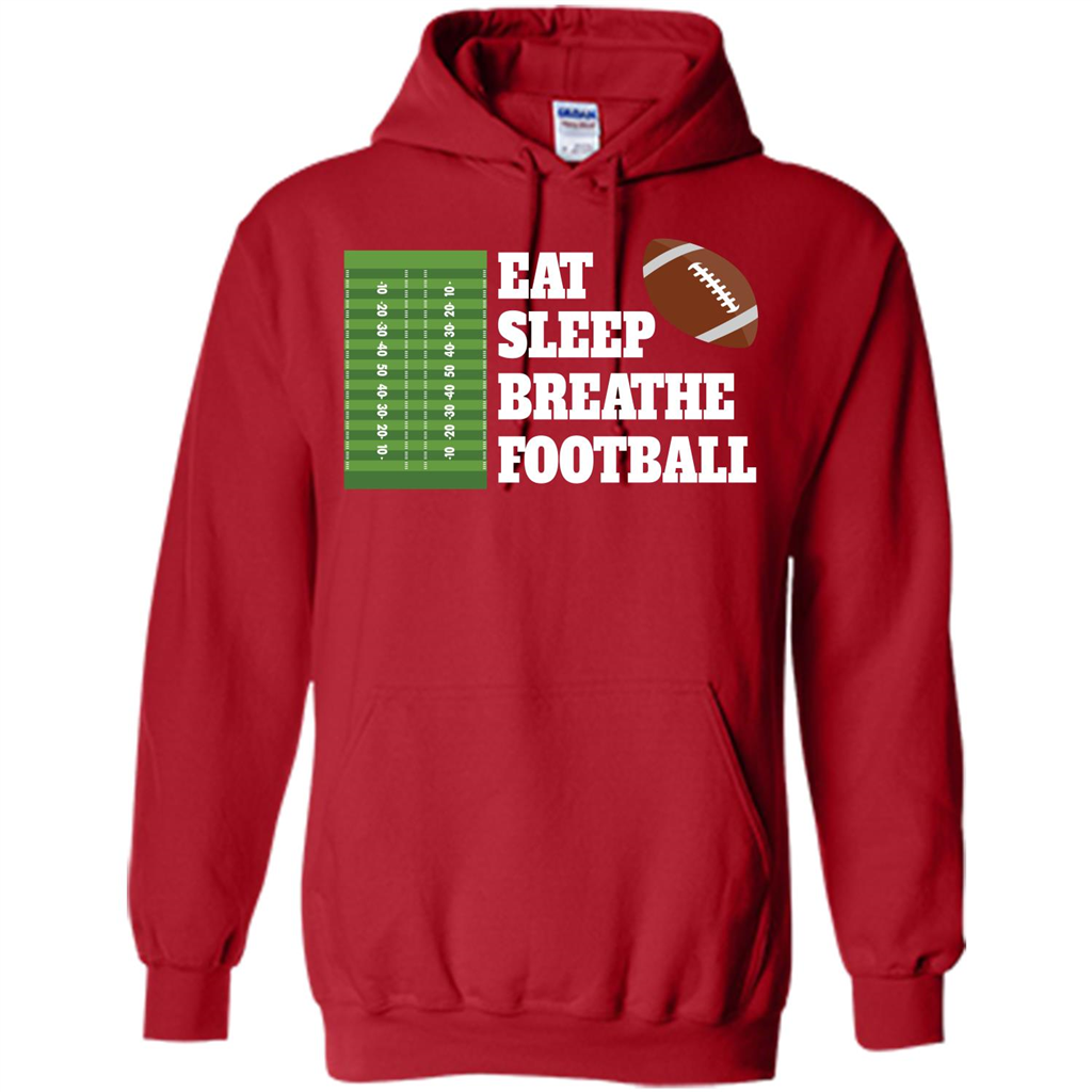 Eat Sleep Breathe Football T-shirt Red