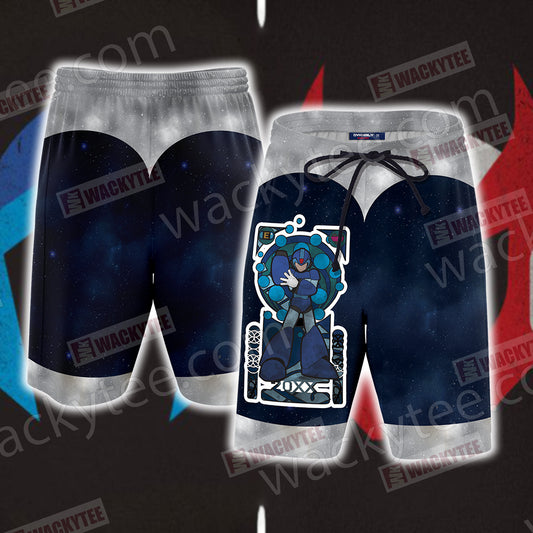 Mega Man X 3D Beach Shorts