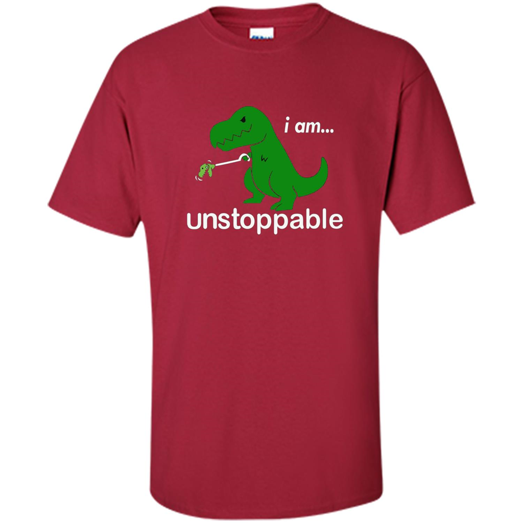 Rex Dinosaur T-shirt I Am Unstoppable Cardinal