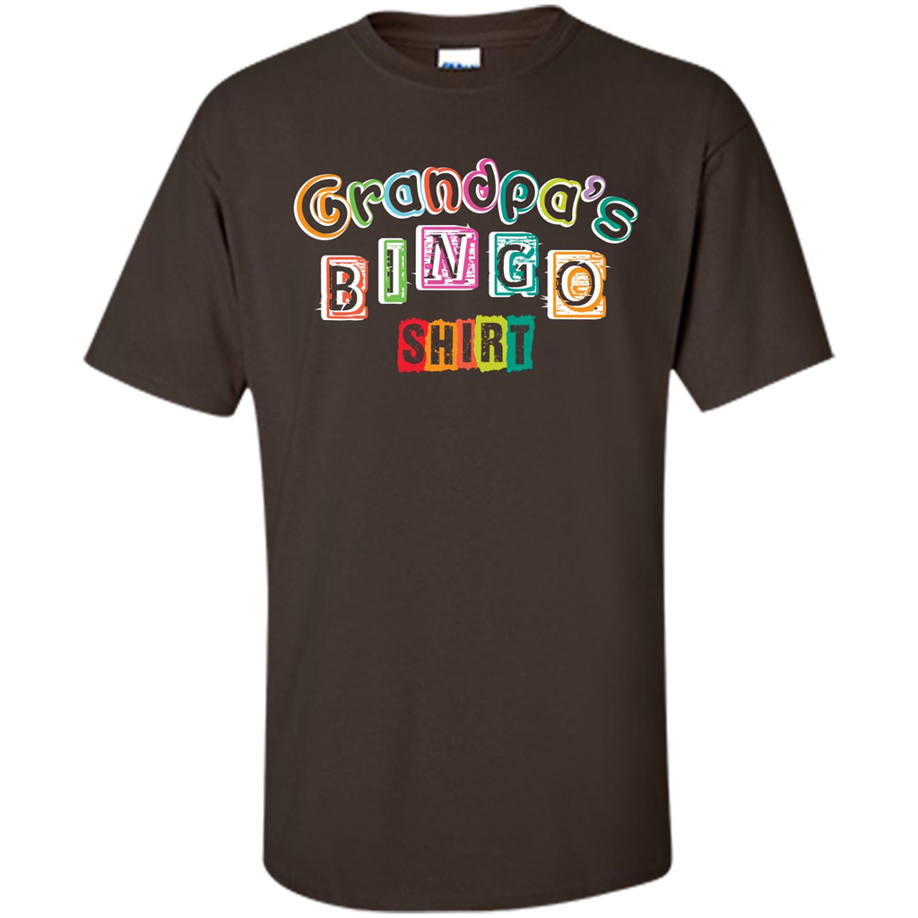 Papa T-shirt GrandpaŠ—Ès Bingo T-shirt Dark Chocolate