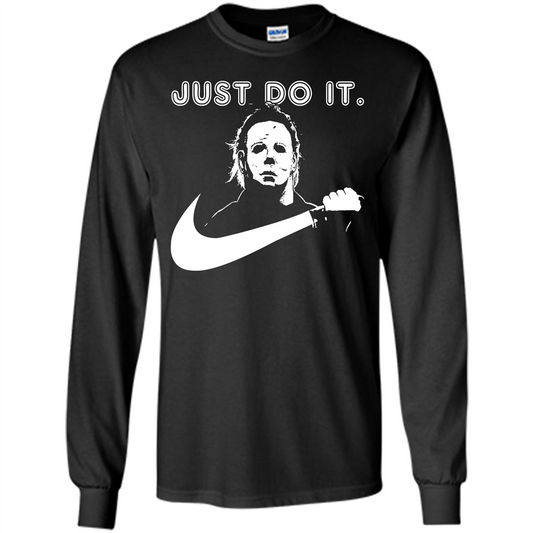 Halloween T-shirt Just Do It T-shirt Black