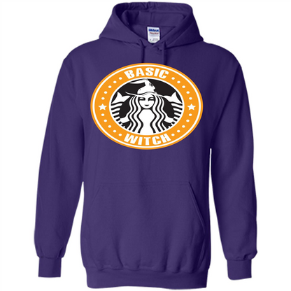 Halloween T-shirt Basic Witch T-shirt Purple