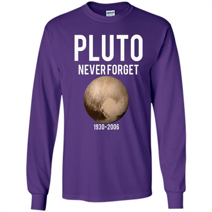 Funny Pluto Never Forget 1930-2006 T-shirt Purple