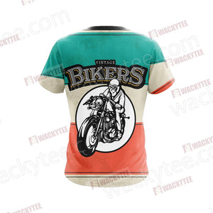 Vintage Biker Rider Unisex 3D T-shirt