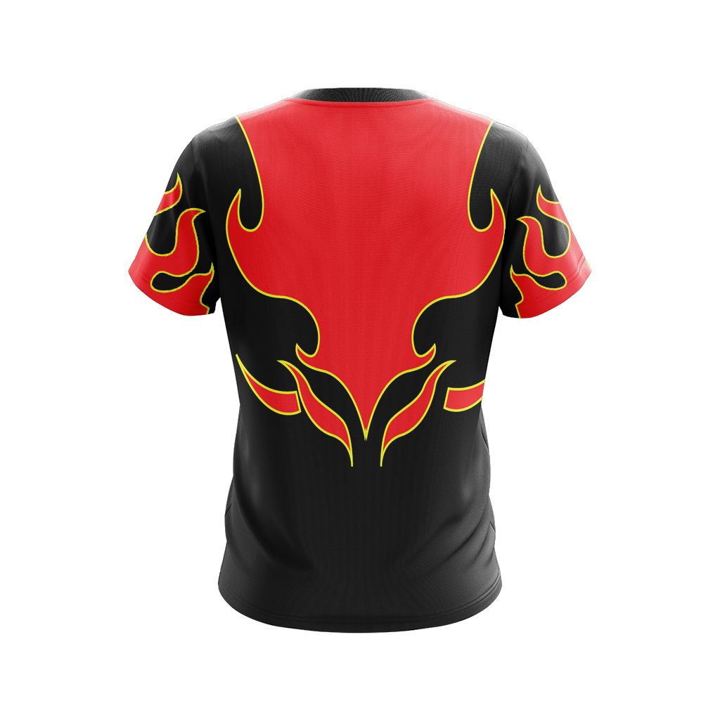 Tekken Jin Kazama Red Flame Unisex 3D T-shirt