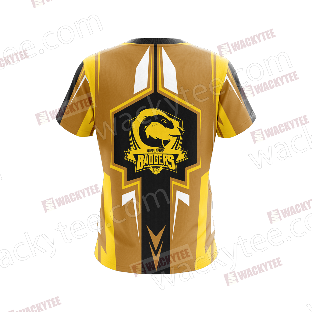Harry Potter Hogwarts Castle - Hufflepuff House Wacky Style New Collection Unisex 3D T-shirt