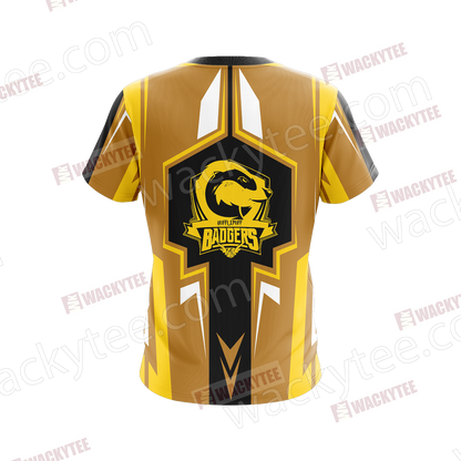 Harry Potter Hogwarts Castle - Hufflepuff House Wacky Style New Collection Unisex 3D T-shirt
