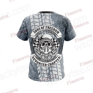 Biker Sons Of Freedom Devorced Chapter Unisex 3D T-shirt
