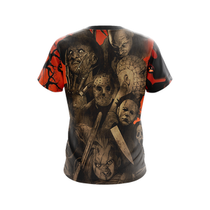 Horror Characters Halloween TV Show Unisex 3D T-shirt