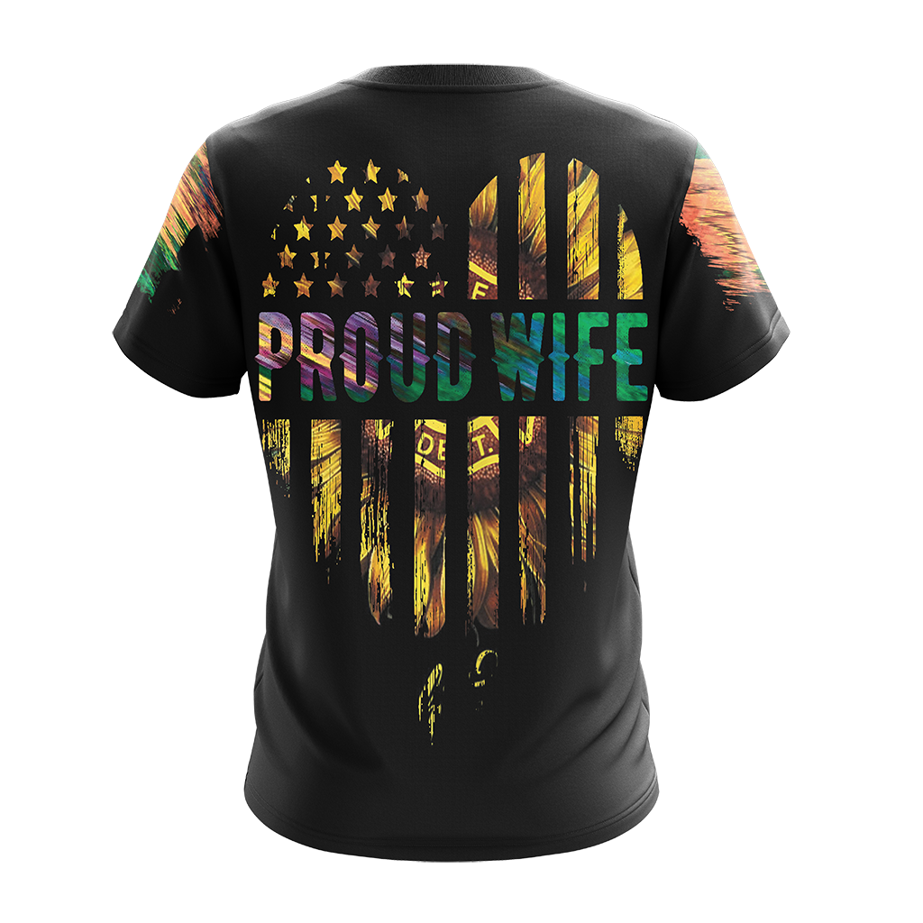 Proud Firefighter Wife Unisex 3D T-shirt