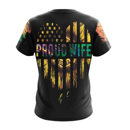 Proud Firefighter Wife Unisex 3D T-shirt
