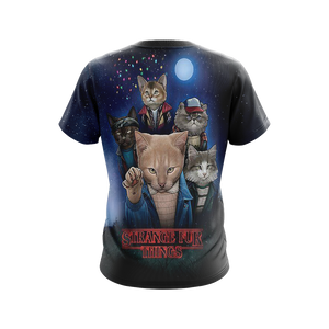 Stranger Things x Cats Unisex 3D T-shirt