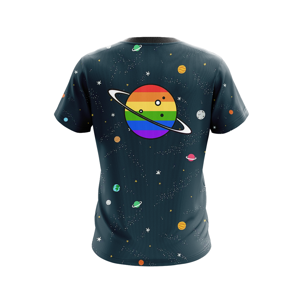 LGBT Rainbow Galaxy Sky Unisex 3D T-shirt