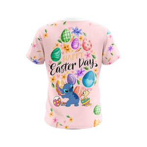 Happy Easters Day x Stitch Unisex 3D T-shirt