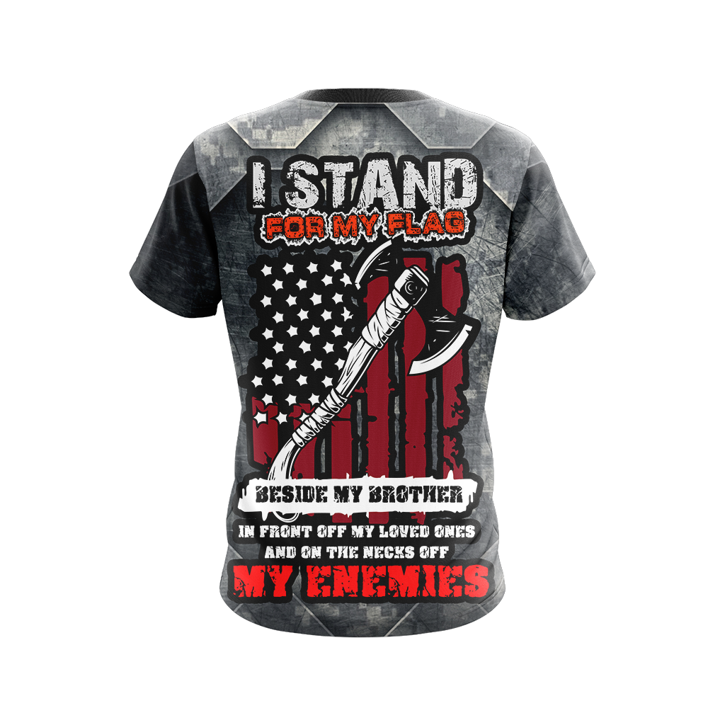 Veteran I Stand For My Flag Unisex 3D T-shirt