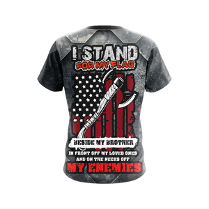 Veteran I Stand For My Flag Unisex 3D T-shirt