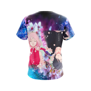 Naruto - Sasuke & Sakura Unisex 3D T-shirt