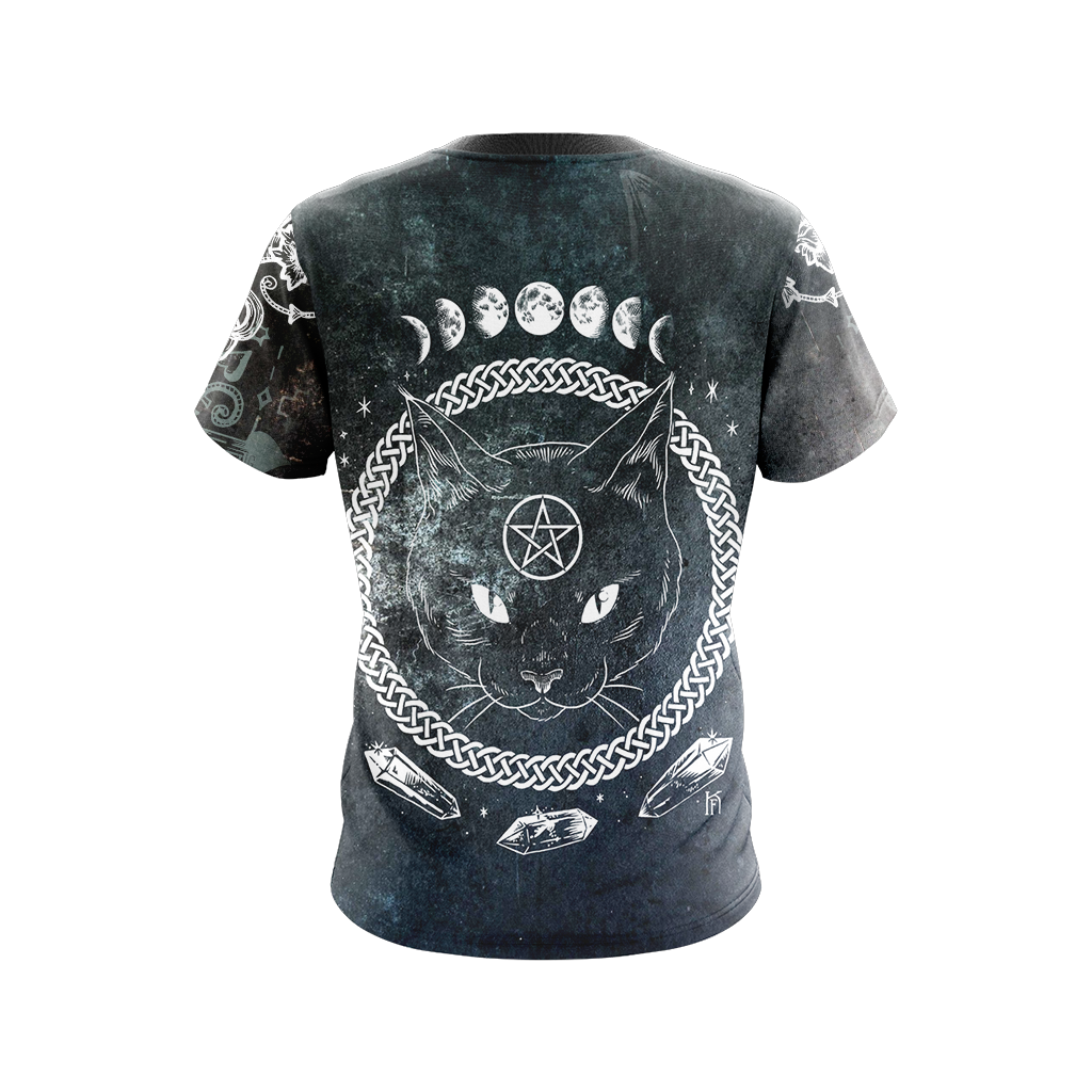 Black Cat Witches Unisex 3D T-shirt