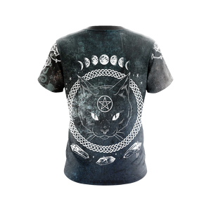 Black Cat Witches Unisex 3D T-shirt