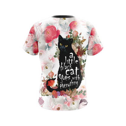 A Little Black Cat Goes With Everything Unisex 3D T-shirt