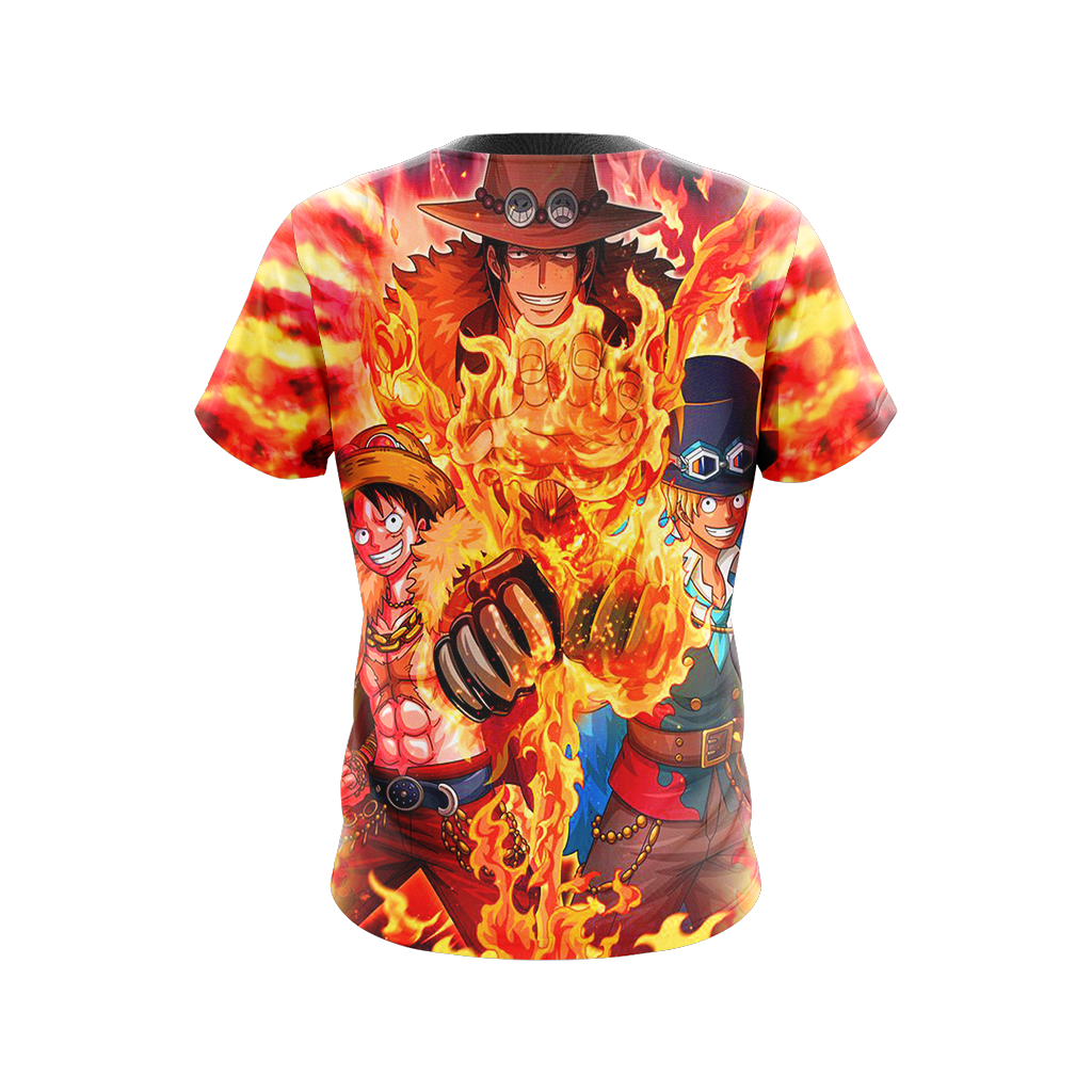 One Piece - Luffy, Sabo, Ace Unisex 3D T-shirt